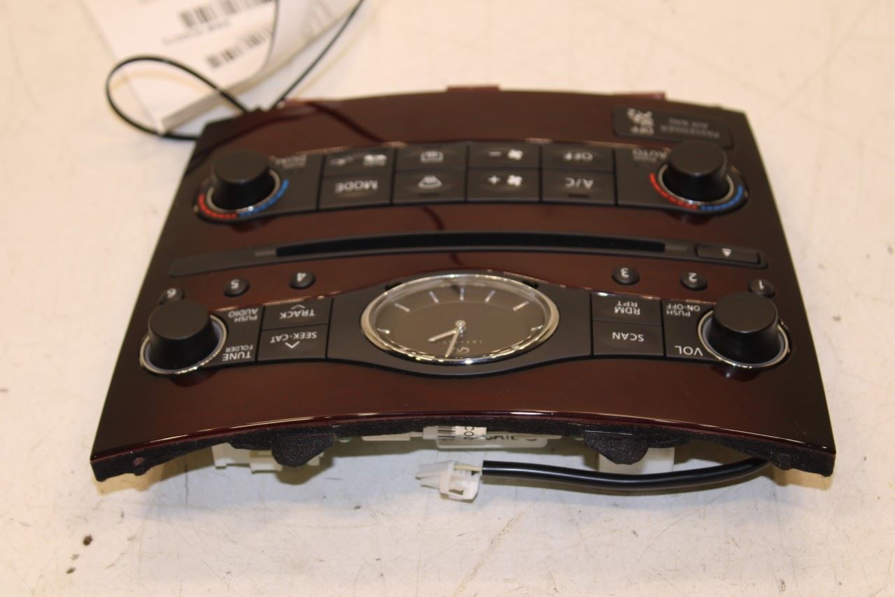 2014-2017 Infiniti QX50 Clock Radio Faceplate Temperature Climate Control Panel - Alshned Auto Parts