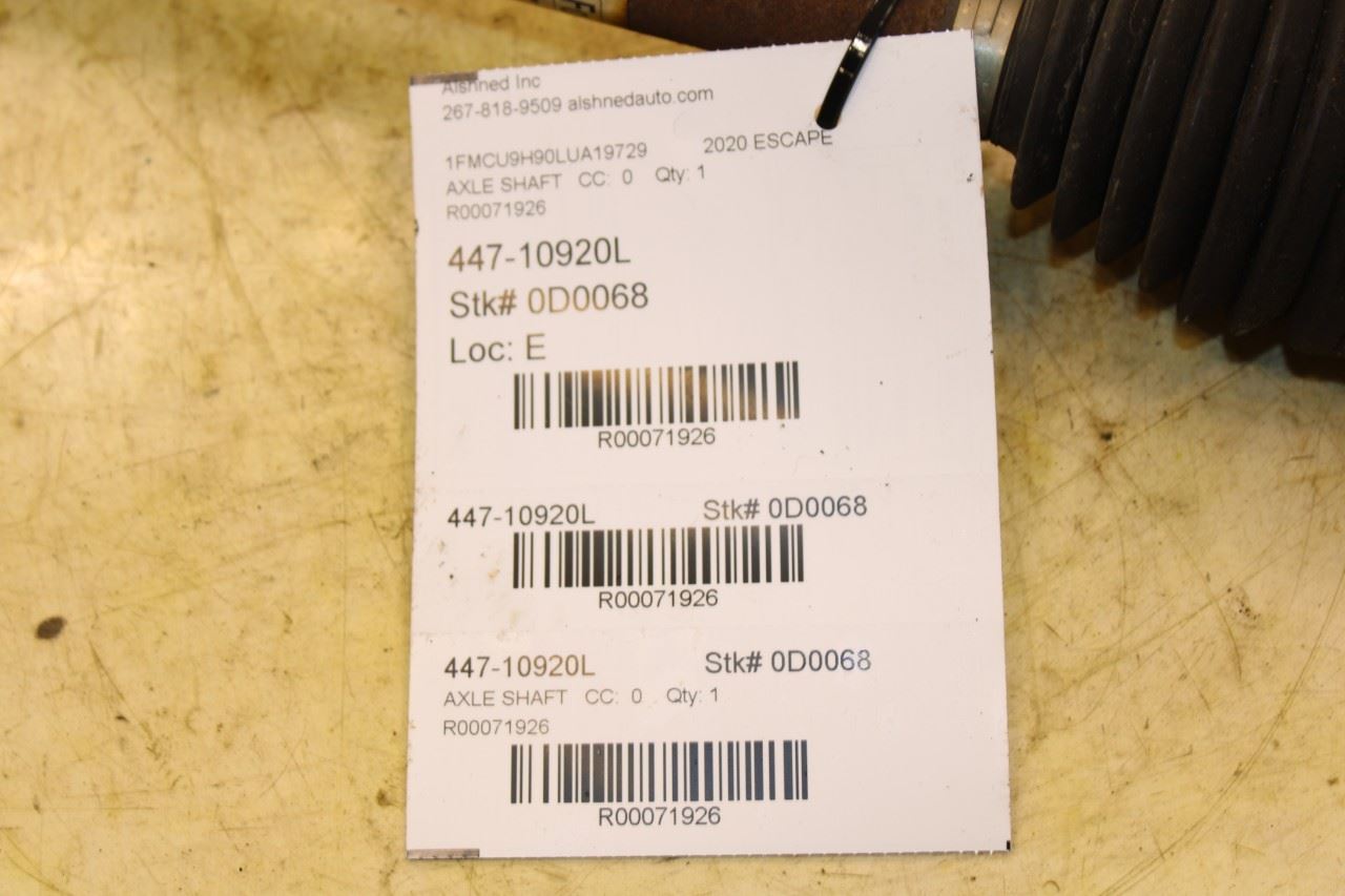 2020-25 Ford Escape SEL AWD Rear Left Side CV Axle Drive Half Shaft LX6Z-4K139-A - Alshned Auto Parts