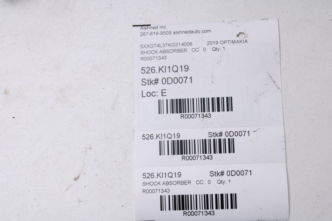 16-20 Kia Optima LX 2.4L FWD Rear Right and Left Shock Strut Absorber 55300D5120 - Alshned Auto Parts