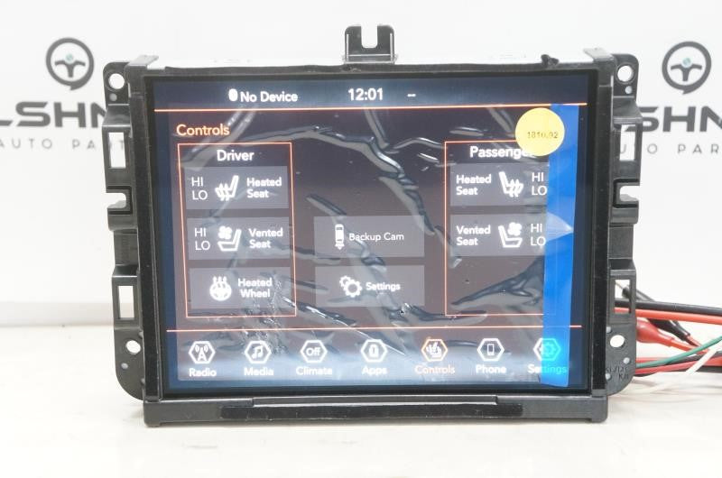 2019-20 Jeep Cherokee Uconnect 8.4'' Display Audio Radio Receiver 68297446AG OEM - Alshned Auto Parts