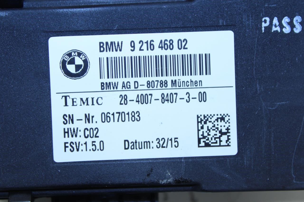 2014-2016 BMW 435I Gran Coupe xDrive Rear Seat Heated Control Module 921646802 - Alshned Auto Parts