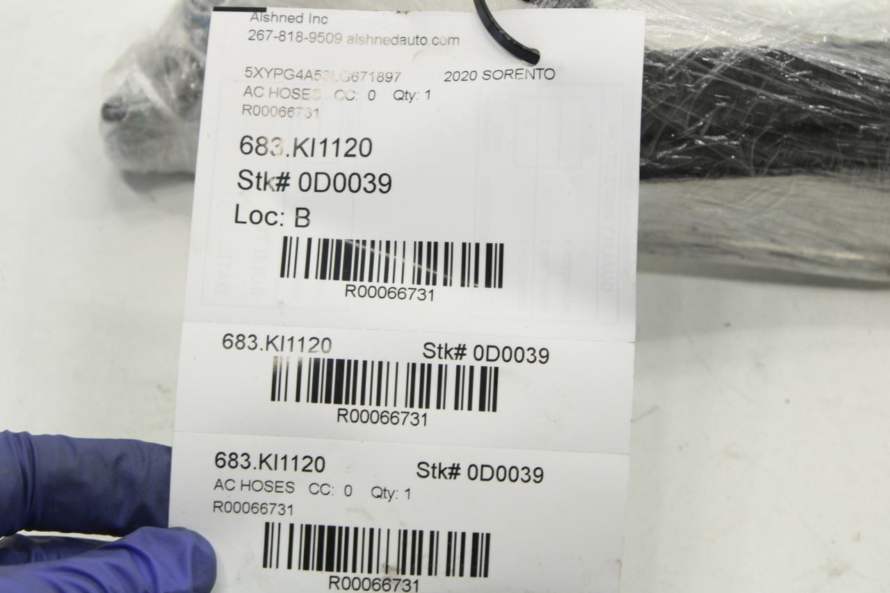 2019-2020 Kia Sorento LX 3.3L FWD AC Air Conditioning Condenser Hose Tube Pipe - Alshned Auto Parts