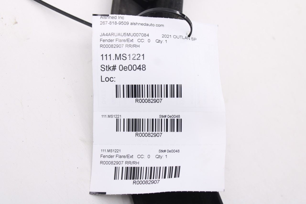 2020-2025 Mitsubishi Outlander Sport SE Rear Right Fender Wheel Molding 5228A59611