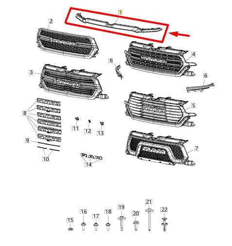 2019-24 Ram 1500 Front Upper Chrome Grille Header Molding 6BT13SZ0AI OEM *ReaD* - Alshned Auto Parts