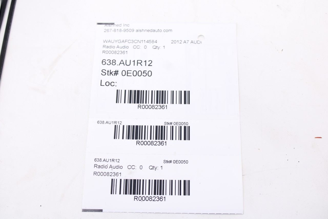 2012-2015 Audi A7 Premium Navigation Information 8.0'' Display 4G0919607H OEM11