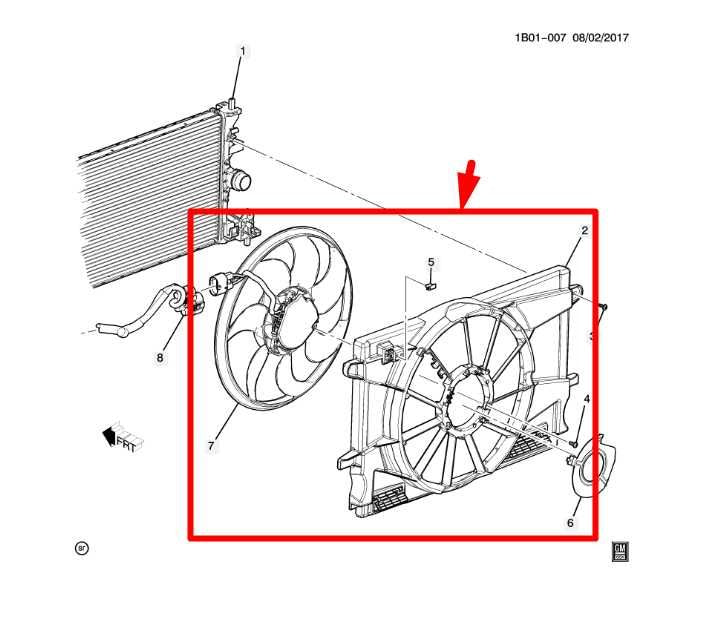 2017-19 Chevrolet Cruze LS 1.4L Radiator Cooling Fan Motor Assembly 39013323 OEM - Alshned Auto Parts
