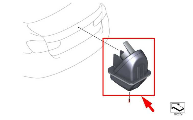 2015-16 BMW 435i Gran Coupe Rear Trunk Lid Release Handle w/ Camera 66539240351 - Alshned Auto Parts