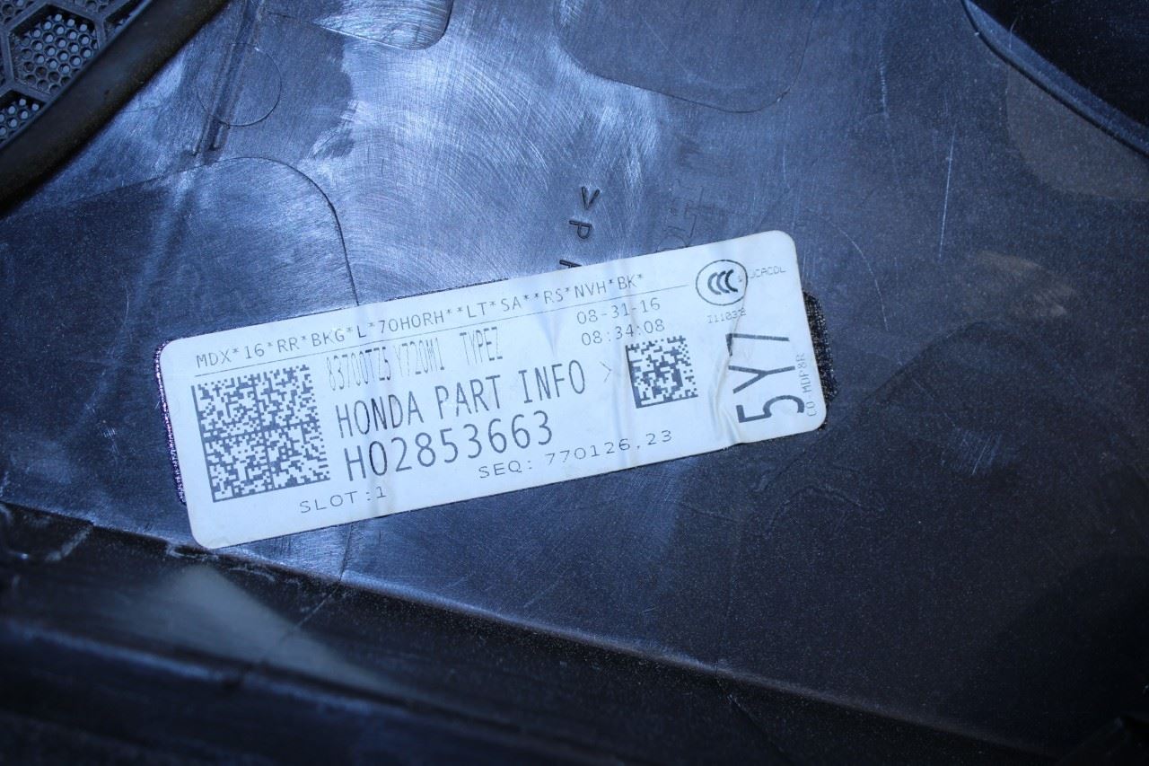 2017-2018 Acura MDX Advance Rear Right Passenger Door Trim Panel 83701-TZ5-H91ZC - Alshned Auto Parts