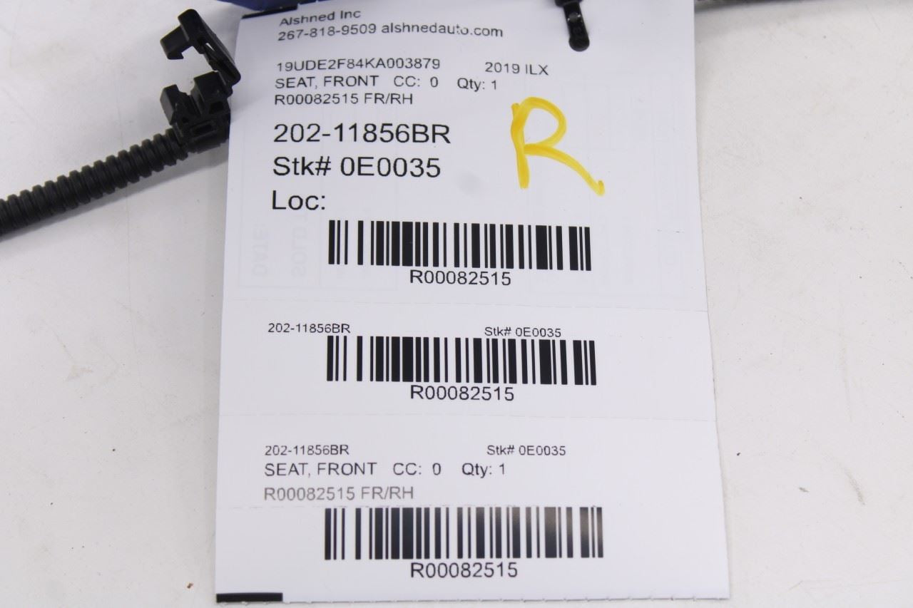19-21 Acura ILX Technology A-Spec Front Right Seat Backrest Upper Cushion *ReaD* - Alshned Auto Parts