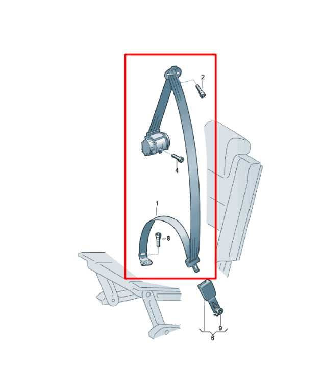 2018-24 Volkswagen Atlas S Rear Passenger Right Side 3rd Row Seat Belt Retractor - Alshned Auto Parts