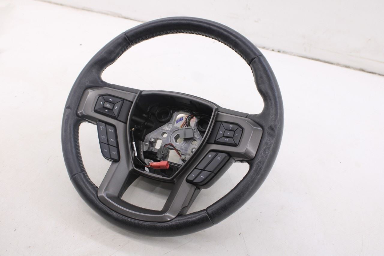 18-21 Ford Expedition Max XLT 3.5L 4WD Steering Wheel Leather w/ Control Buttons - Alshned Auto Parts