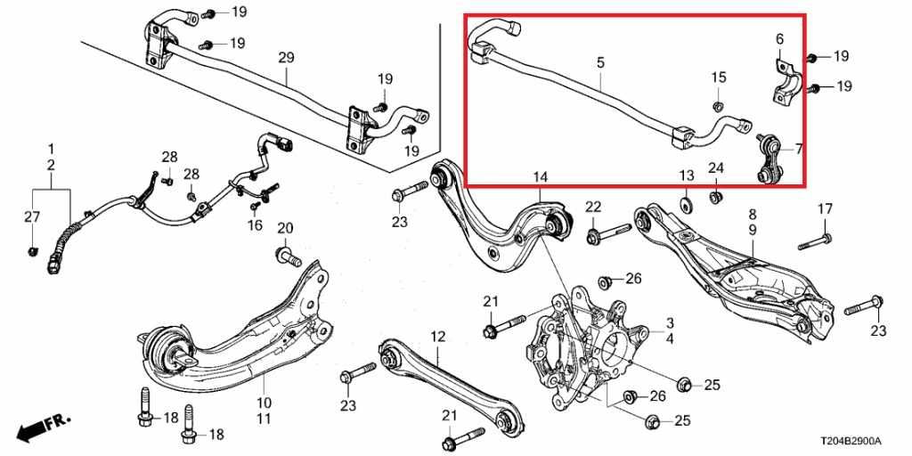 22-26 Honda Civic Sport 2.0L FWD Rear Suspension Stabilizer Sway Bar 52330T20A0 - Alshned Auto Parts