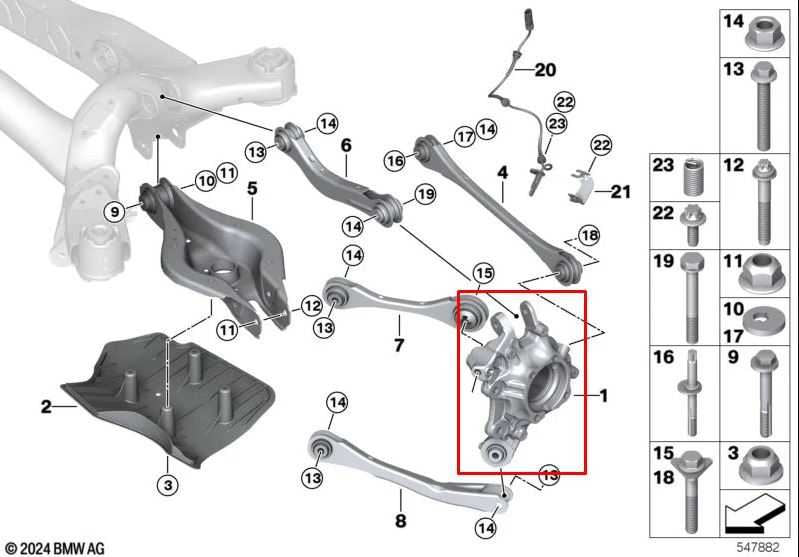 2023-25 BMW 430i Gran Coupe xDrive Rear Right Passenger Side Spindle Knuckle Hub - Alshned Auto Parts
