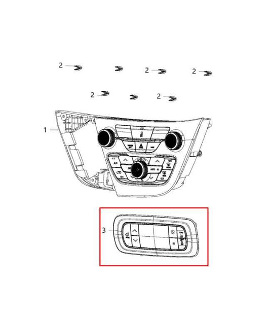 2017-2020 Chrysler Pacifica Limited Rear AC Heater Temperature Climate Control - Alshned Auto Parts