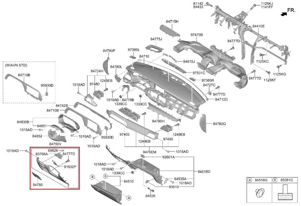 2020-2022 Hyundai Palisade Limited AWD Left Dash Knee Bolster Trim 84750S8410NNB - Alshned Auto Parts