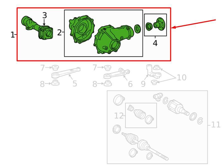20-23 Toyota Tacoma SR5 3.5L 4WD Front Axle Differential Carrier 3.91 ratio 32K - Alshned Auto Parts