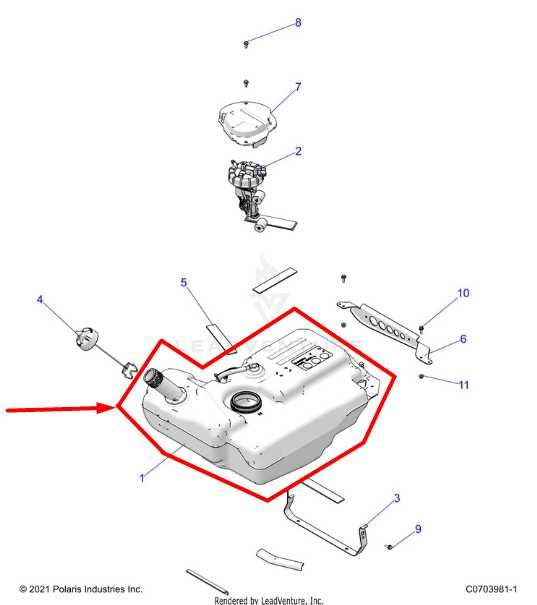 2024-2025 Polaris RZR XP 1000 Ultimate 999cc Fuel Tank 2637709 OEM - Alshned Auto Parts