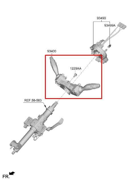 2020-22 Hyundai Palisade Limited Steering Column Light Turn Signal Wiper Switch - Alshned Auto Parts