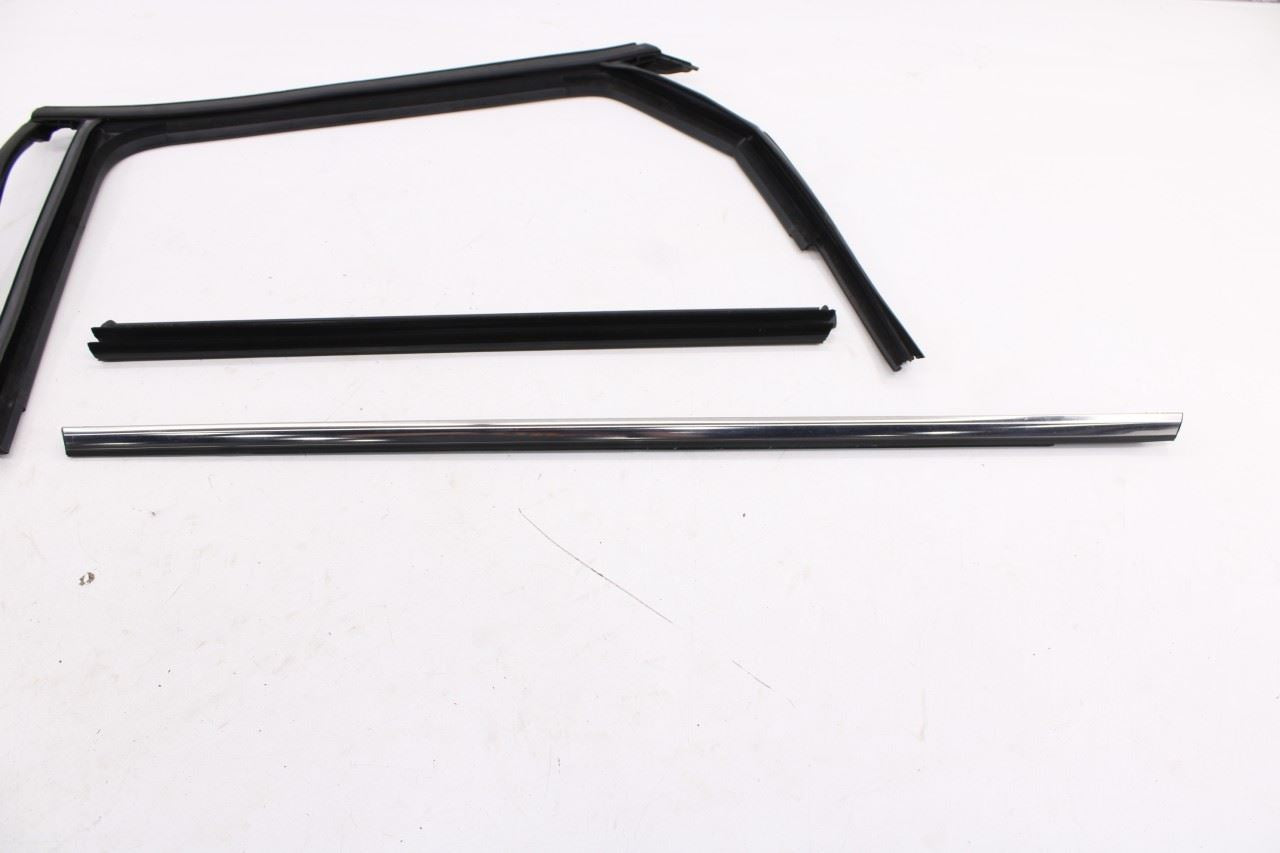 2019-26 Volkswagen Jetta SE Rear Left Door Run Channel w/ Belt Weatherstrip Set - Alshned Auto Parts