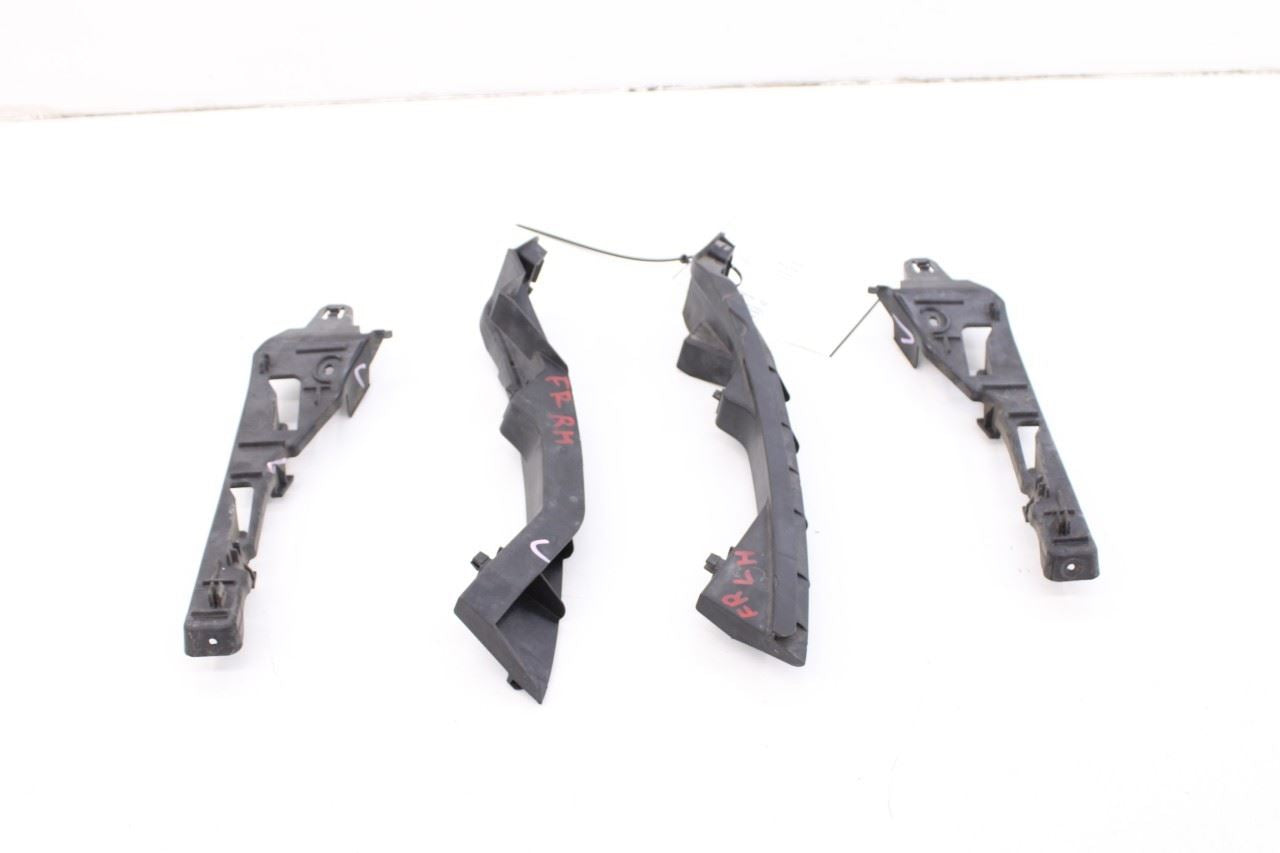 2011-14 Porsche Cayenne S Front Bumper RH LH Side Support Rail Mount Bracket Set0