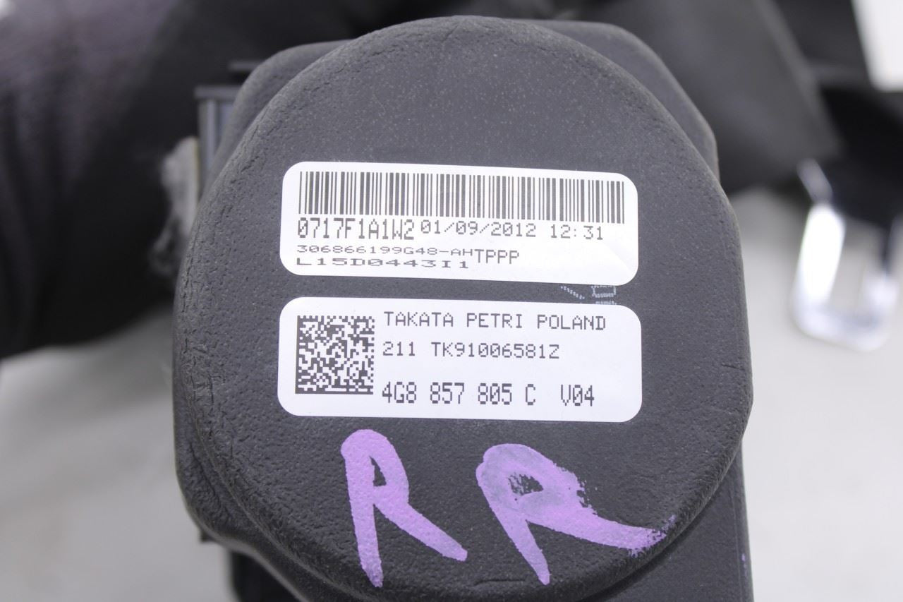 2012-2018 Audi A7 Premium 3.0L AWD Rear Right Side 2nd Row Seat Belt Retractor - Alshned Auto Parts
