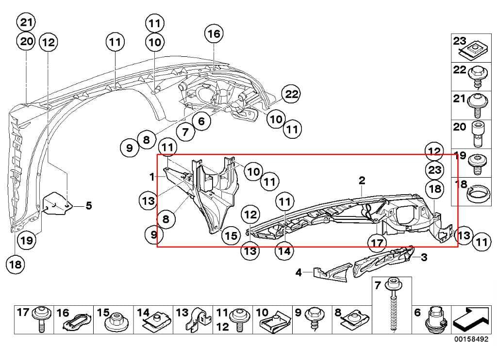 07-13 BMW X5 xDrive35i 3.0L Front Fender Right Side Upper Support Mount Bracket1