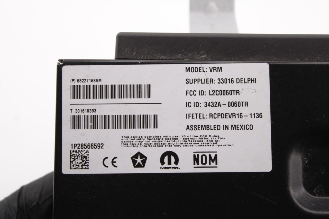 2017-2021 Chrysler Pacifica Limited Video Router Control Module 68227168AM OEM - Alshned Auto Parts