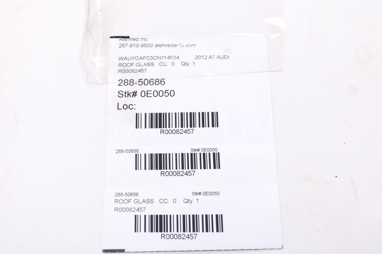 2012-2018 Audi A7 Premium Roof Sunroof Glass Panel 4G8877071 OEM9