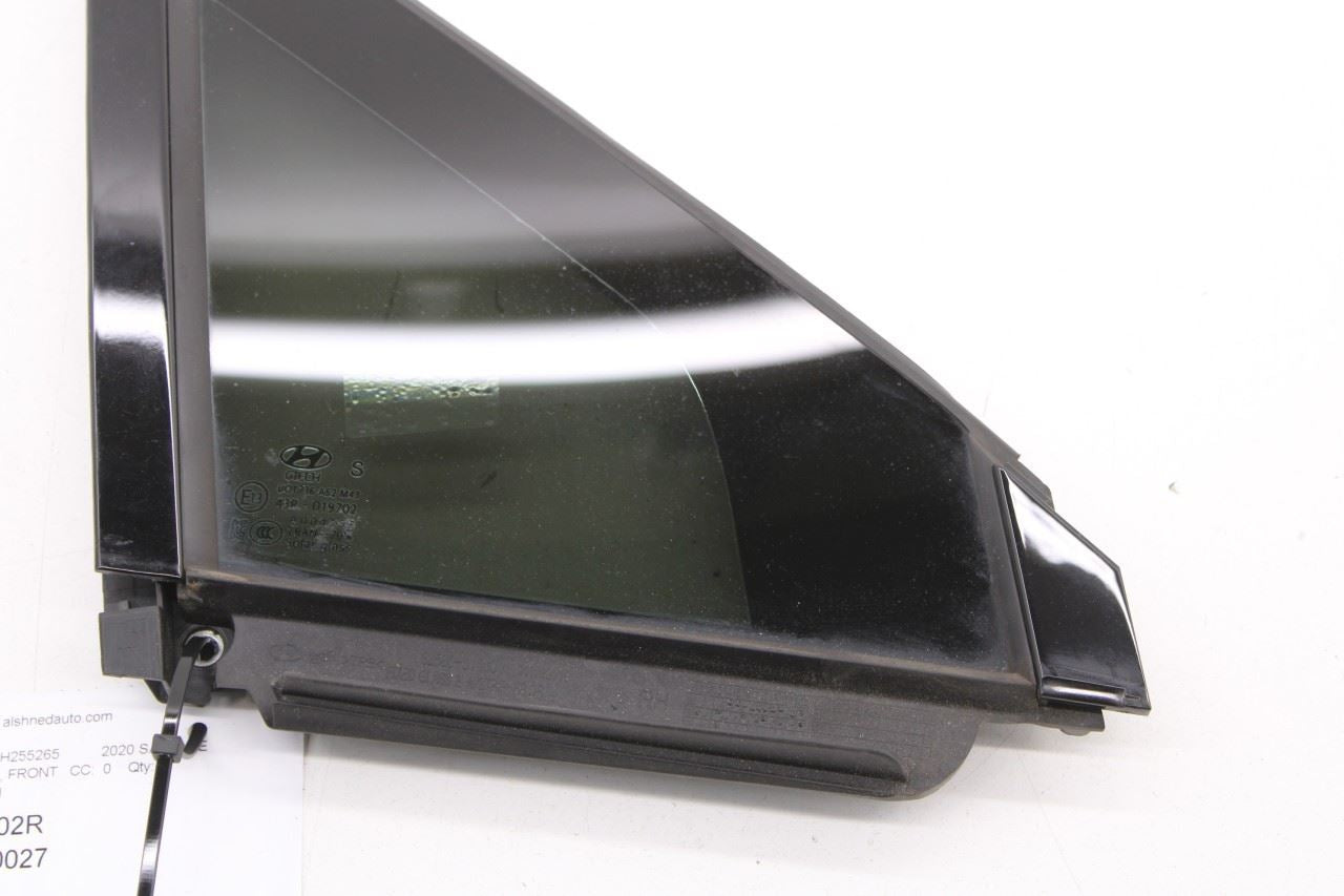 19-23 Hyundai Santa Fe SEL Front Right Side Door Quarter Vent Window Fixed Glass - Alshned Auto Parts