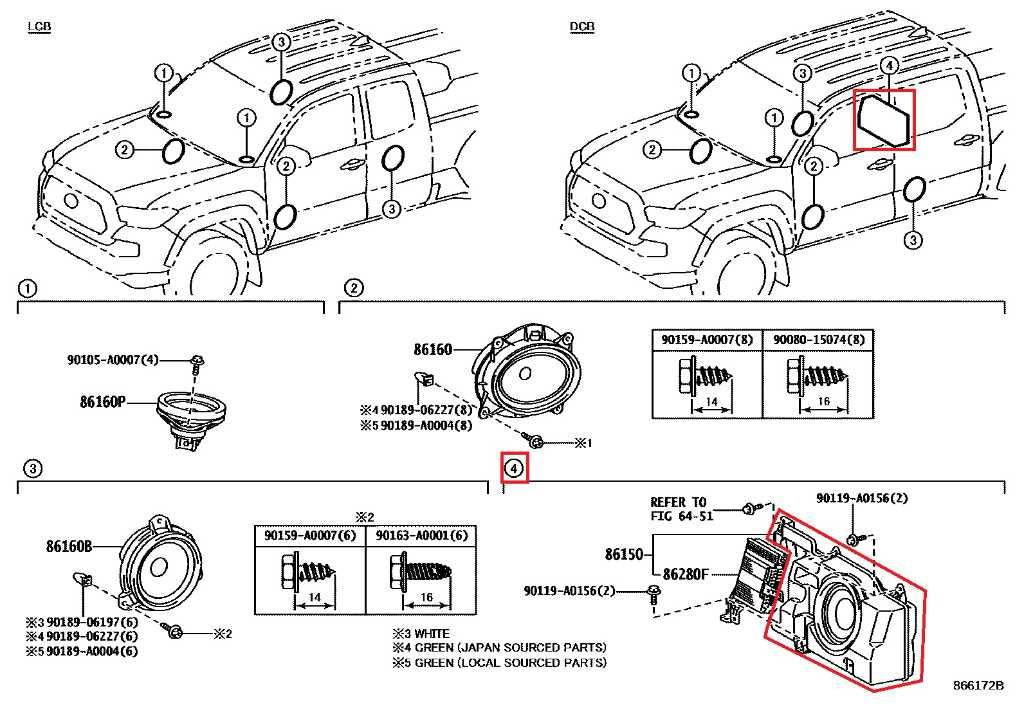 2016-17 Toyota Tacoma Limited Rear Cabin Sound Speaker Subwoofer Box 8615004100 - Alshned Auto Parts