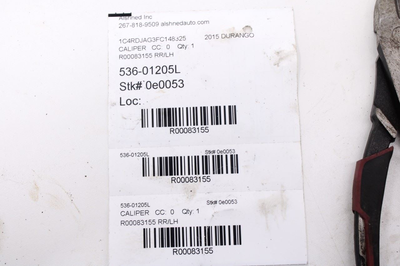 2011-2020 Dodge Durango SXT Rear Left Side Disc Brake Caliper 68052377AA OEM14