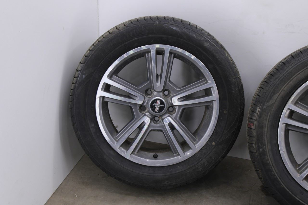 2010-13 Ford Mustang Conv V6 Wheel R17x7J 5 Split Spoke Machined Set of 4 *ReaD*2