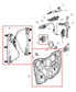 14-23 Jeep Cherokee Limited Front Left Door Window Regulator w/ Carrier w/ Motor - Alshned Auto Parts