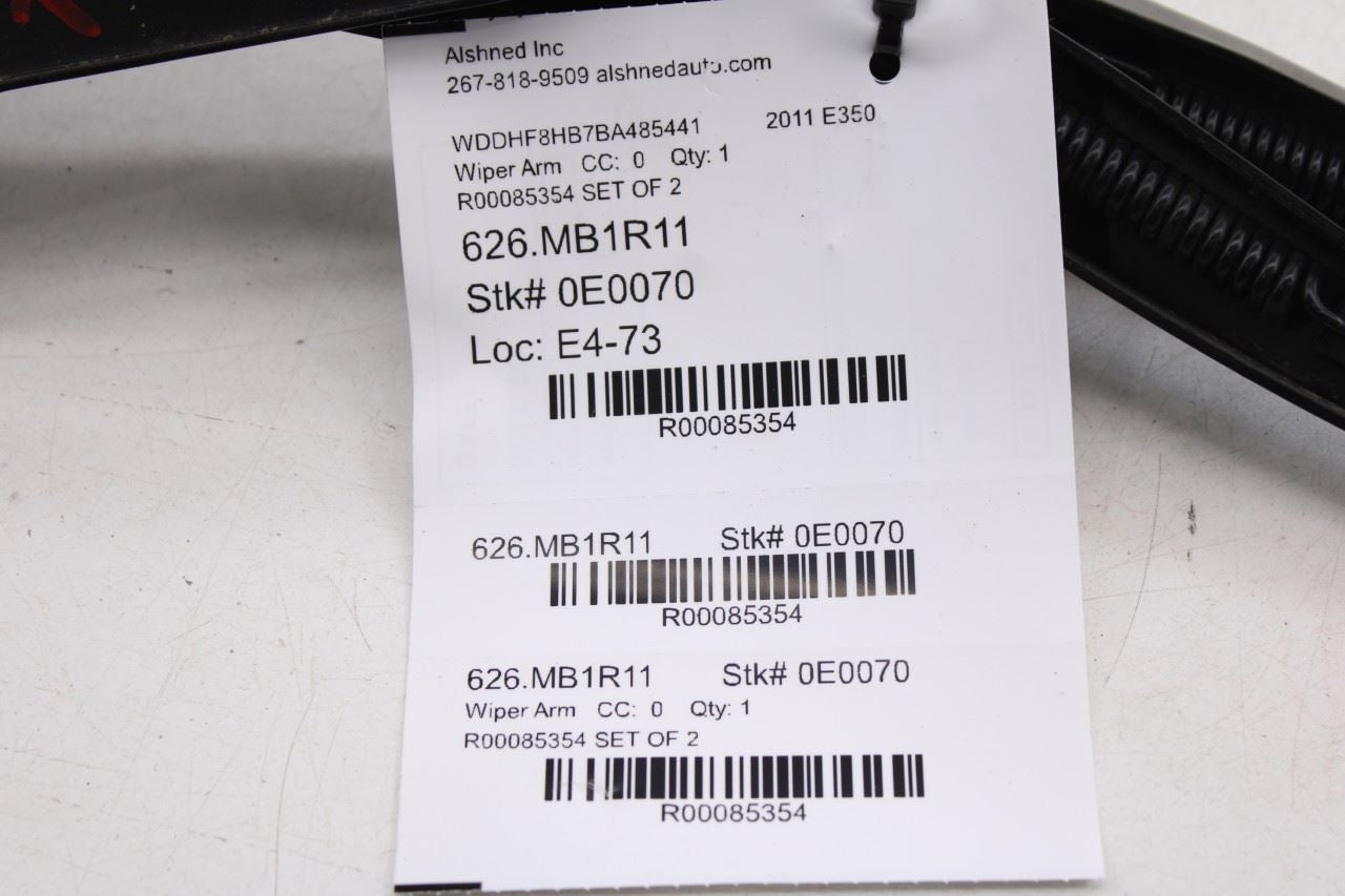 2010-2014 Mercedes-Benz E 350 Luxury 4Matic Front Left and Right Side Wiper Arm17