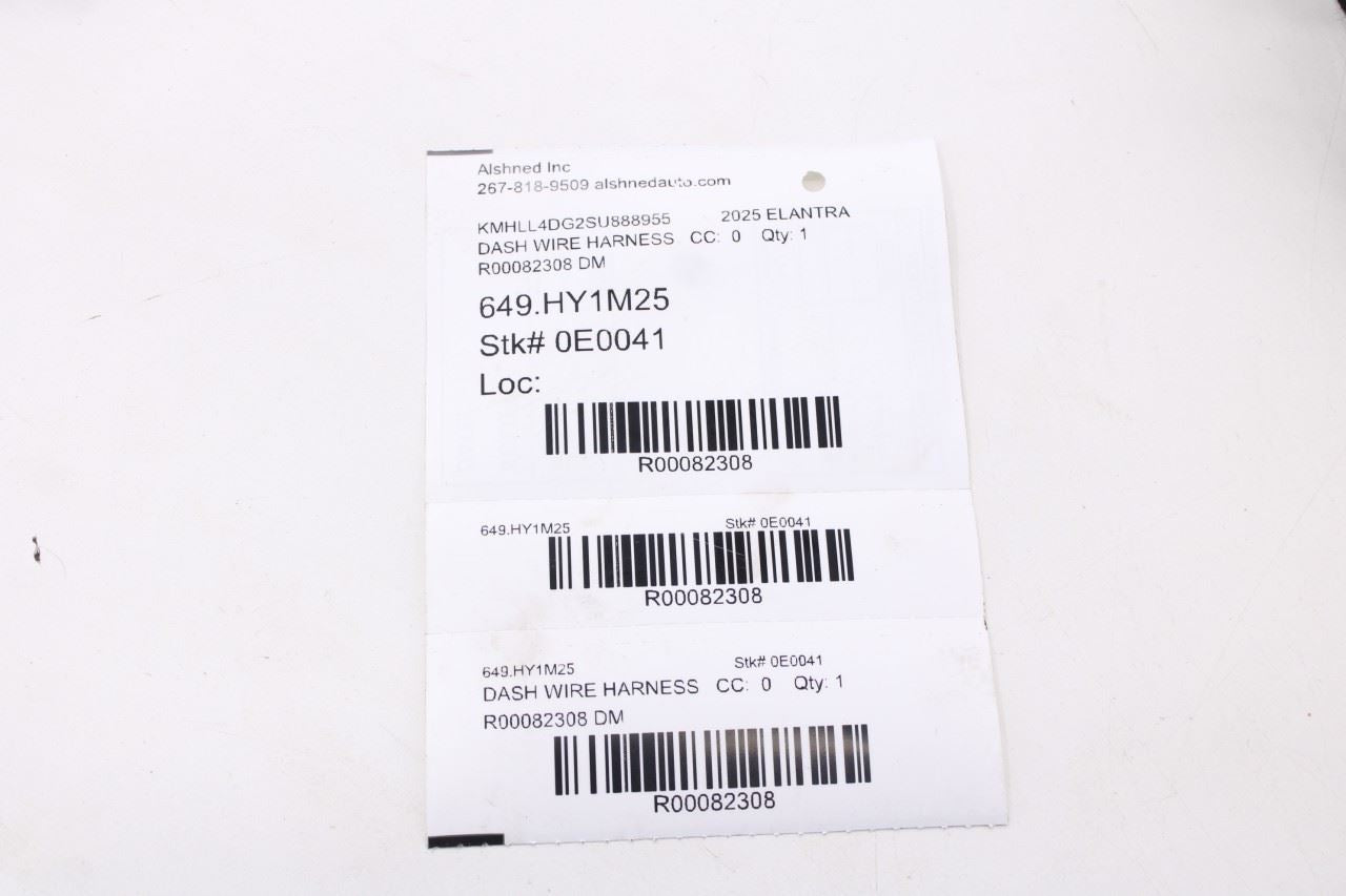 2024-26 Hyundai Elantra SE Dash Instrument Panel Wire Harness 91160-AA350 *ReaD*16