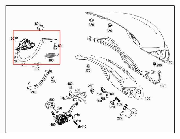 2015-21 Mercedes-Benz C300 4Matic Rear Trunk Deck Lid Right Left Side Hinge Set1
