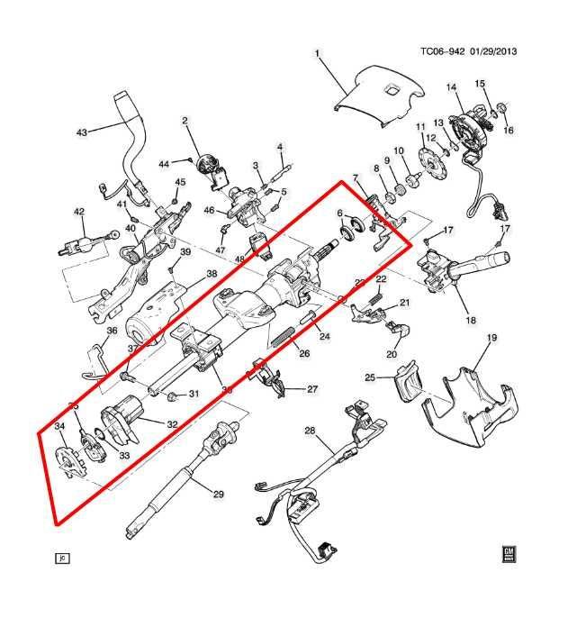 14-19 Chevrolet Silverado 1500 Work Truck 2WT 4.3L 4WD Steering Column Assembly - Alshned Auto Parts