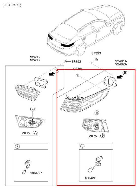 2016-2018 KIA Optima EX Rear Left Driver Side Outer Tail Light Lamp 92401-D4230 - Alshned Auto Parts