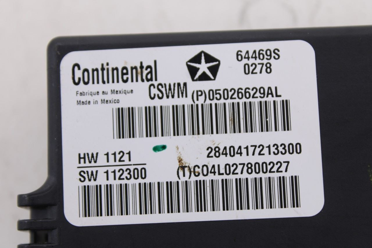 2011-2020 Dodge Grand Caravan GT Heated Seat Computer Control Module 5026629AL 2
