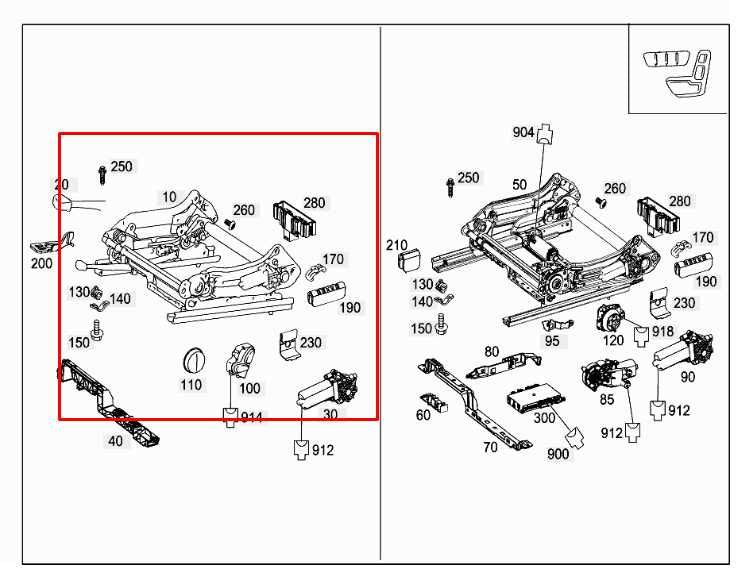 08-14 Mercedes-Benz C350 Sport 3.5L RWD Front Right Side Seat Lower Track Frame - Alshned Auto Parts