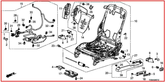 19-21 Acura ILX Technology A-Spec 2.4L Front Driver Left Side Seat Full Complete - Alshned Auto Parts