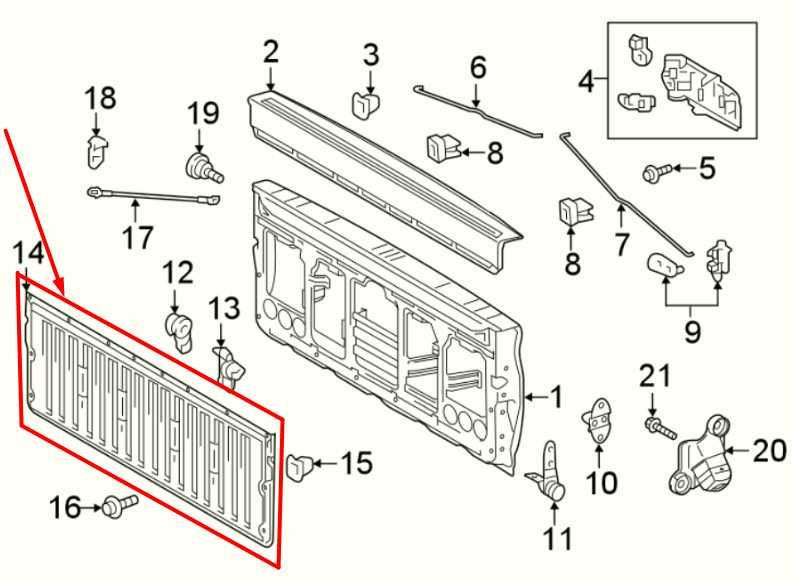 2016-23 Toyota Tacoma Limited Rear Tailgate Access Cover Trim Inner Panel *ReaD* - Alshned Auto Parts