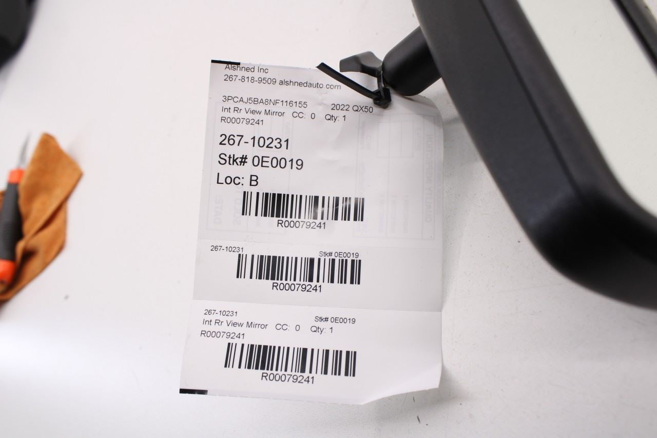 2019-2022 Infiniti QX50 LUXE Interior Inside Rear View Mirror 96321-3WV0A OEM - Alshned Auto Parts