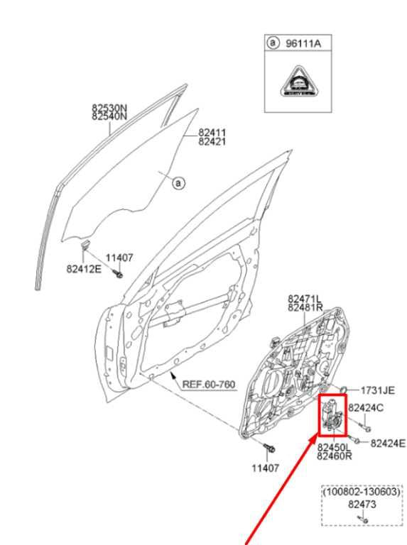 2011-2015 Kia Optima Front Right Side Door Window Regulator Motor 82460-2T000 - Alshned Auto Parts