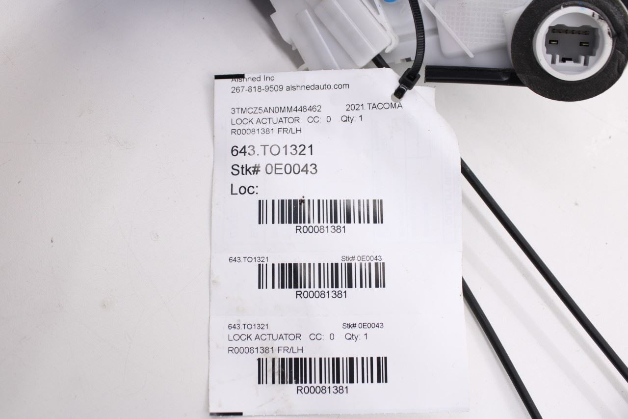 2015-2023 Toyota Tacoma SR5 Front Left Side Door Lock Latch Actuator 69040-0702012