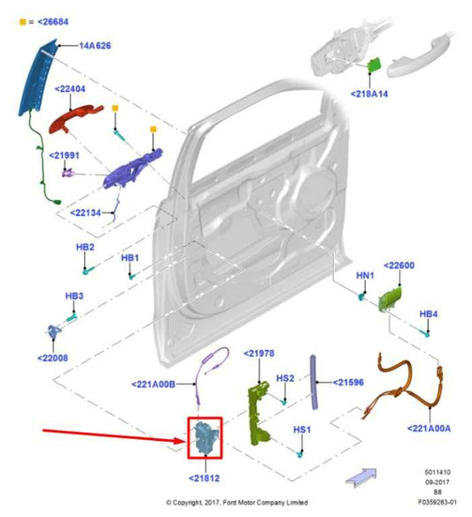 2018-24 Ford Expedition Limited Front Left Driver Side Door Lock Latch Actuator - Alshned Auto Parts