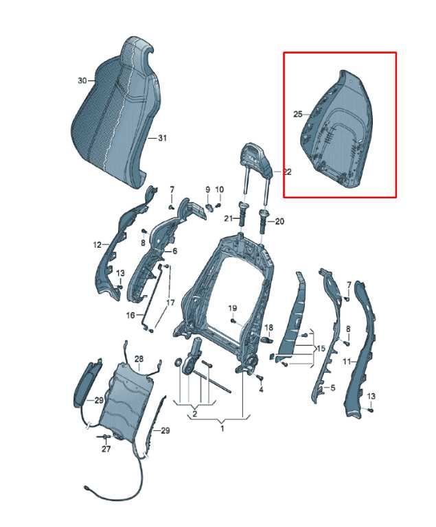 18-25 Audi S5 Premium 3.0L AWD Front Driver Left Side Seat Back Panel Cover Trim - Alshned Auto Parts