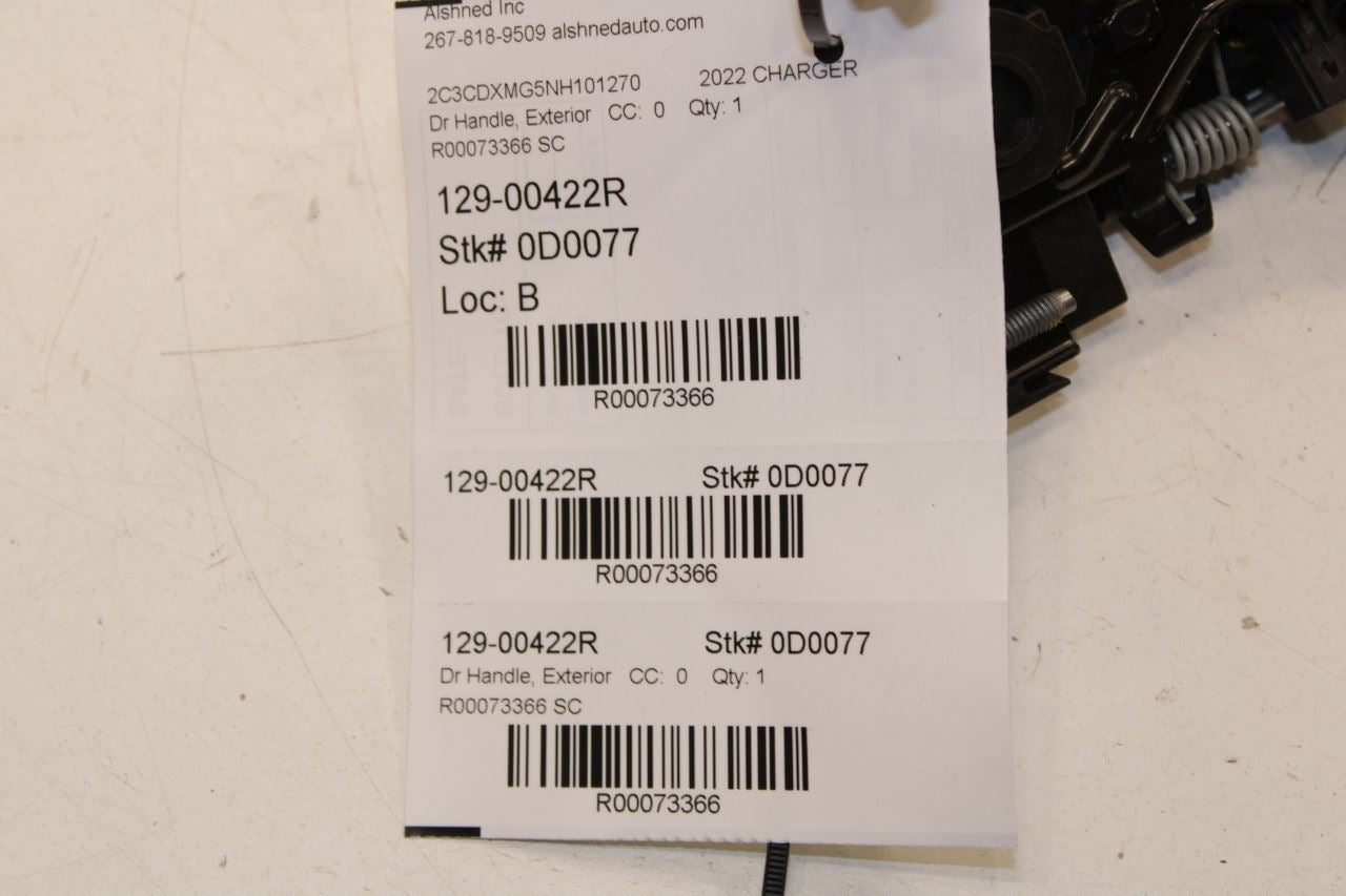 18-23 Dodge Charger GT AWD Front Right Passenger Exterior Door Handle 1MZ84SBMAM - Alshned Auto Parts
