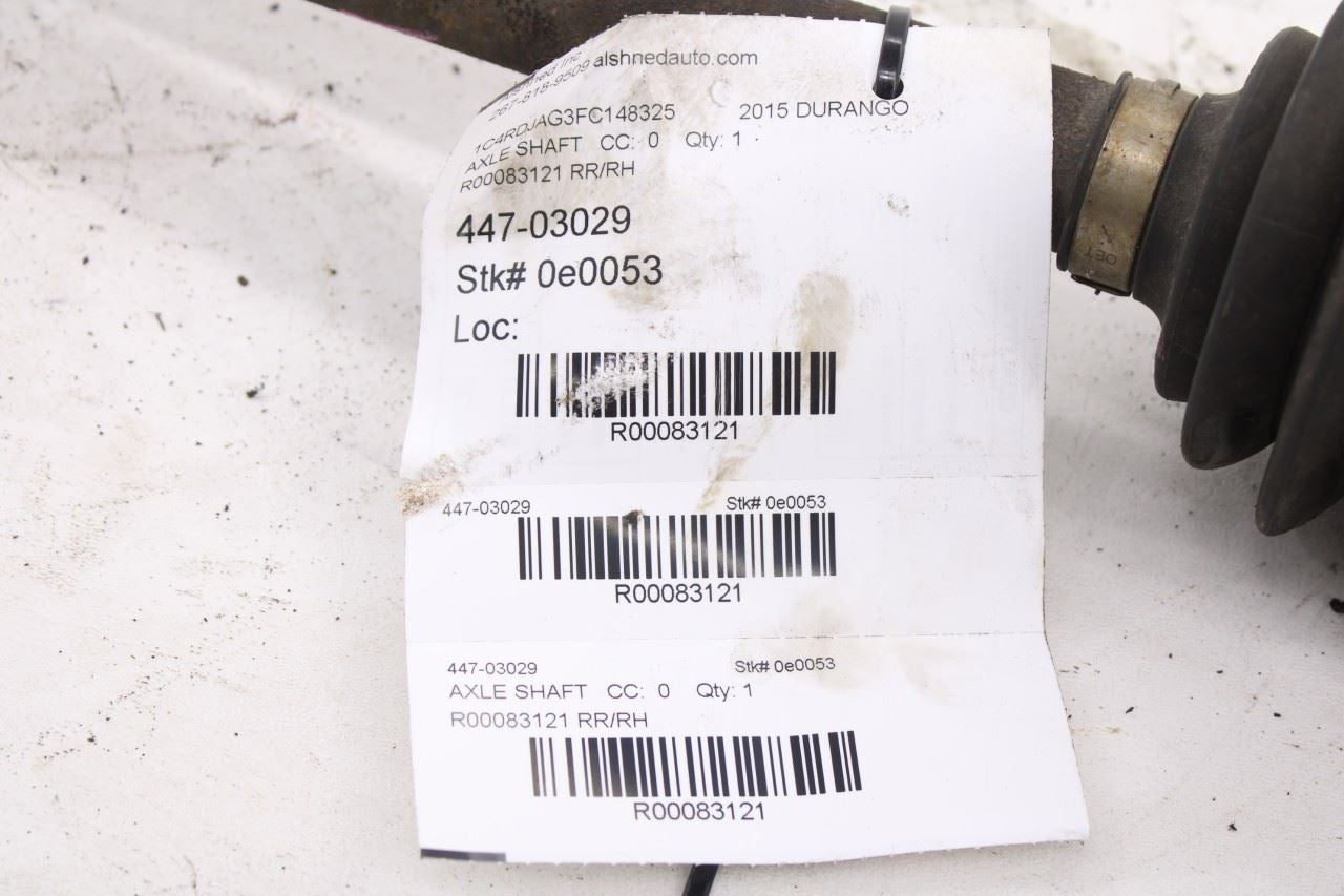 2011-25 Dodge Durango SXT AWD Rear Right Passenger Side CV Axle Drive Half Shaft11