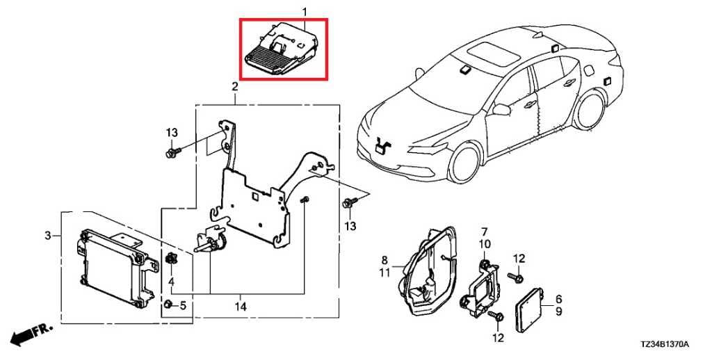 2015-17 Acura TLX Tech Front Windshield Lane Assist Camera Module 36160-TZ3-A03 - Alshned Auto Parts